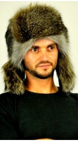 Raccoon fur hat - russian style